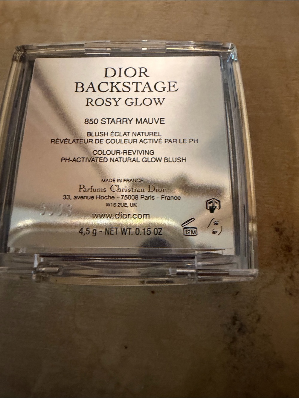 Dior Backstage Rosy Glow Blush- Starry Mauve 850- Limited Edition Holiday 2025 - Picture 5 of 5